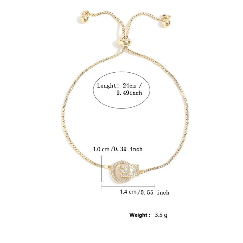 “Trendy Interlocked Gold-Color Circle Bangle for Women, Exquisite Party Jewelry.”