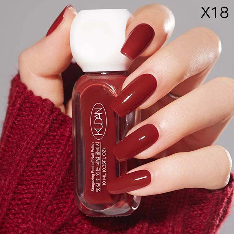 “10ml Water-Based Peel Off Nail Polish, Glitter Colors, Manicure Supplies”