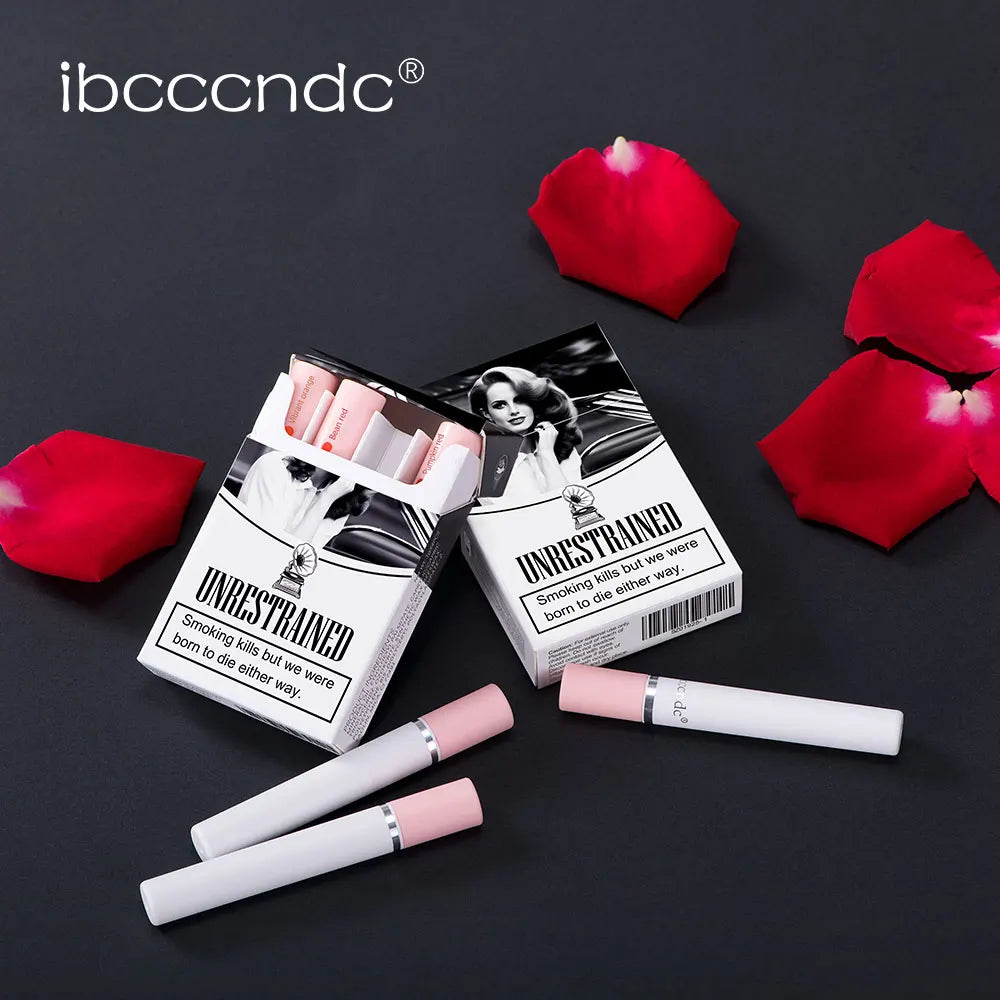 “4 pcs/set Long Lasting Matte Lipstick Set Waterproof Nude Lip Gloss Cosmetics”