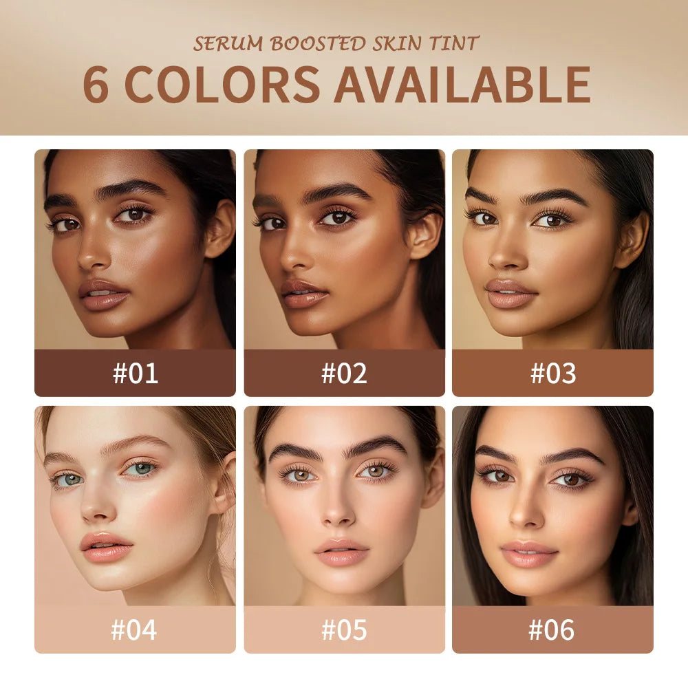 “Smooth Foundation Stick: High Coverage, Skin-Boosting Balm Serum, Travel-Friendly Bronze Tint.”