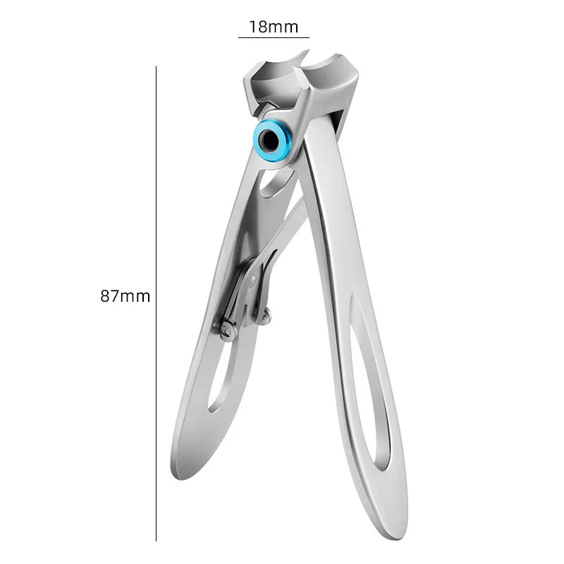 “High-Quality Stainless Steel Nail Clippers, Two Sizes, Durable Manicure & Pedicure Tools”