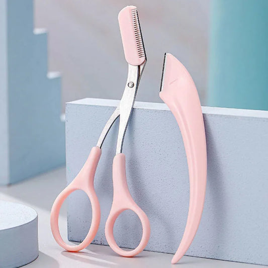 “Professional Eyebrow Razor with Comb, Trimming Knife, Face Scraper Accessories for Women.”