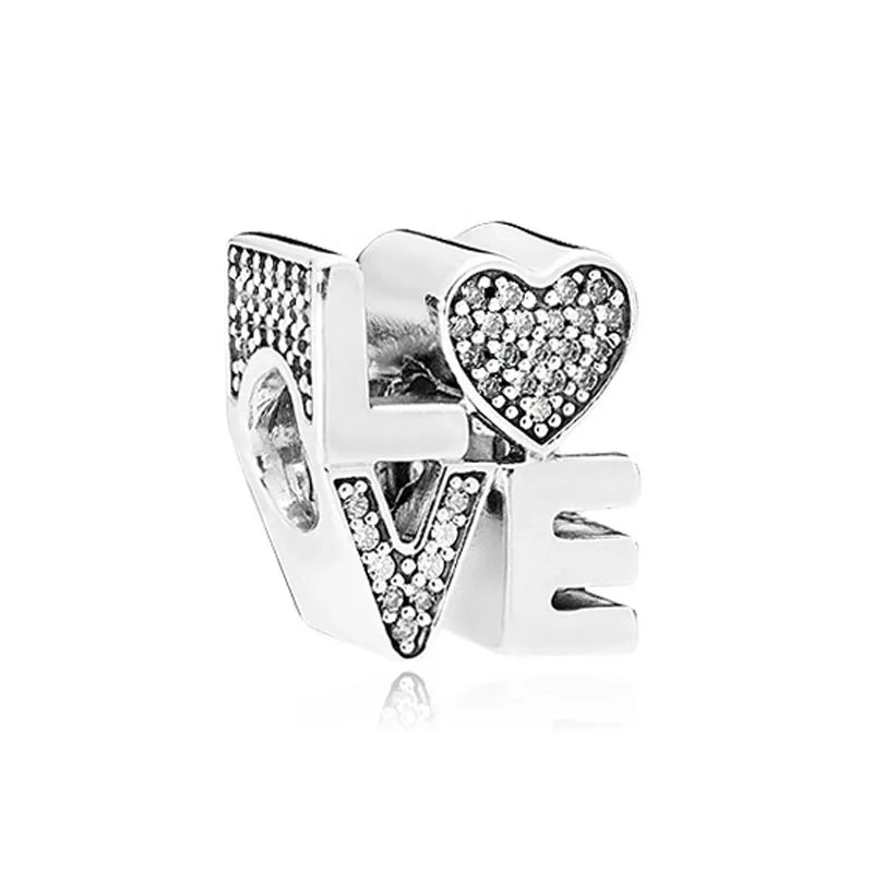 “925 Silver Family Charm Pendant - Sparkling Boy/Girl Bead for Pandora Bracelet.”