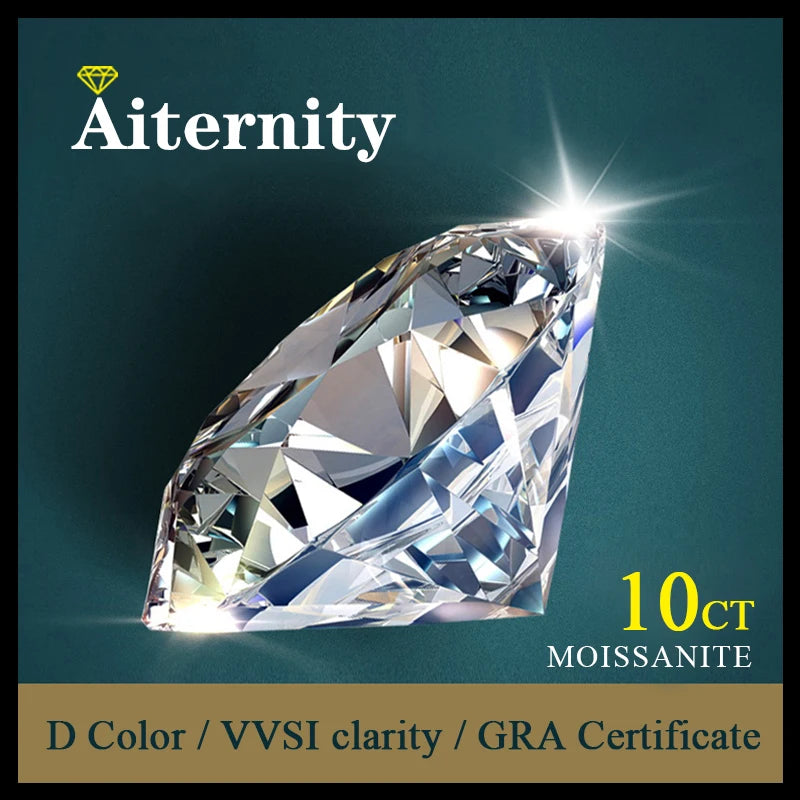 “Certified lab-grown moissanite gemstones, pass diamond tester, ideal for fine jewelry.”