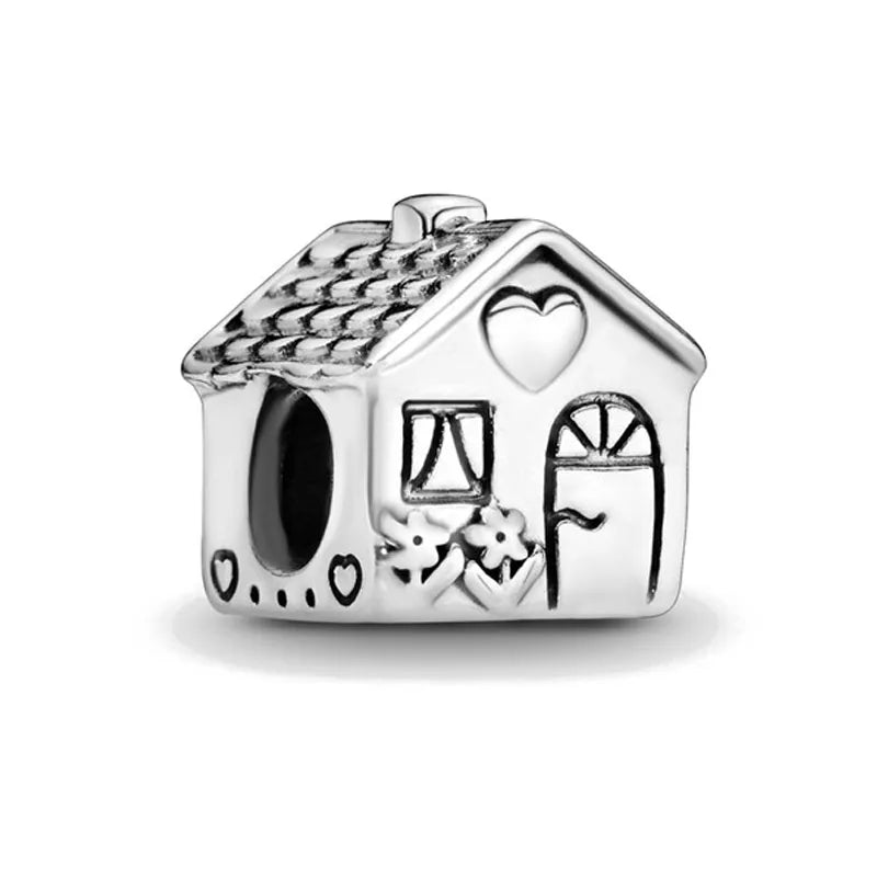 “925 Silver Family Charm Pendant - Sparkling Boy/Girl Bead for Pandora Bracelet.”