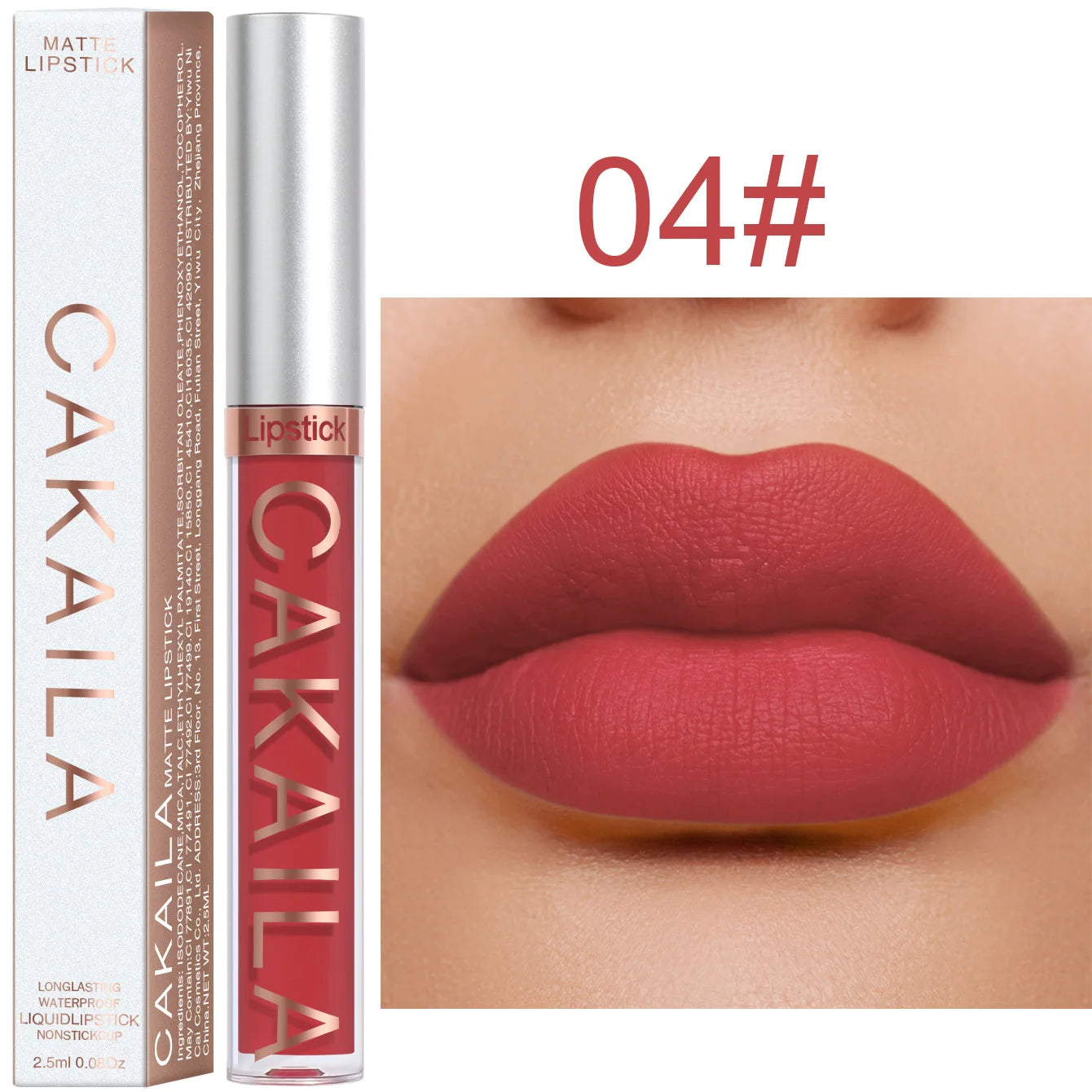 “18-Color Matte Lipstick – Non-Stick, Waterproof Long-Lasting Lip Gloss”