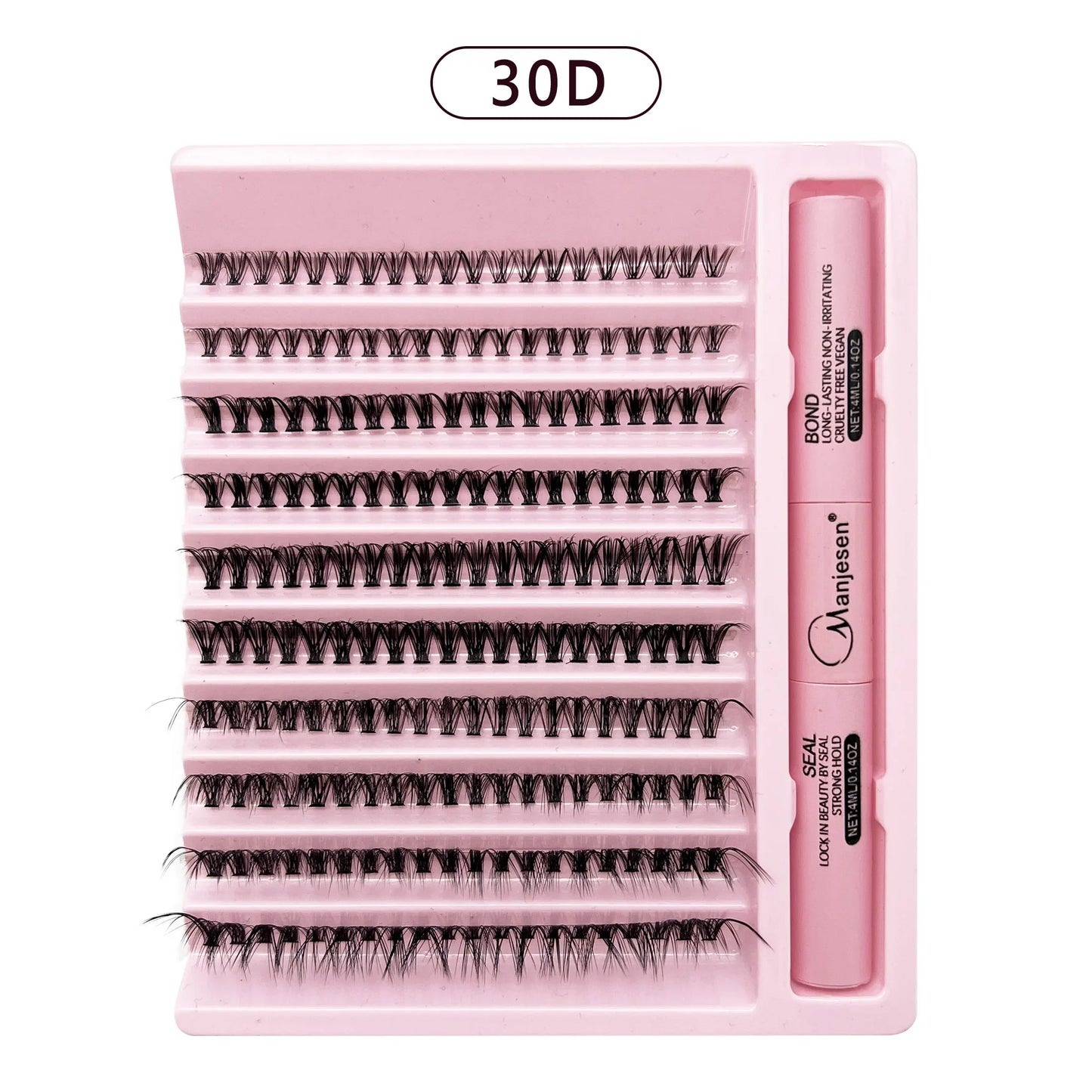 “200 pcs eyelash clusters with bond and seal glue, DIY lash extension kit.”
