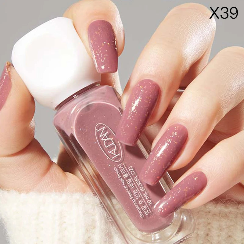 “10ml Water-Based Peel Off Nail Polish, Glitter Colors, Manicure Supplies”