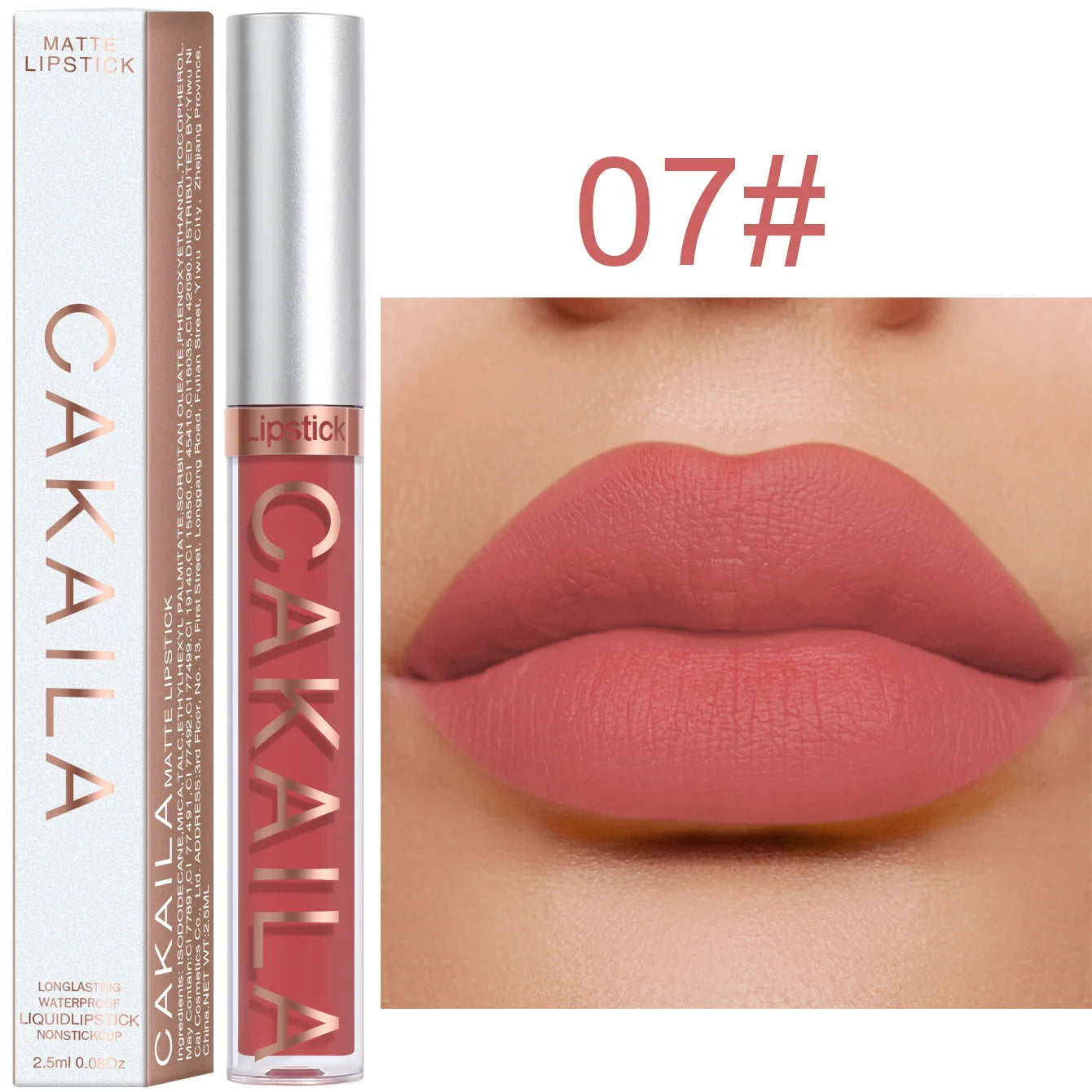 “18-Color Matte Lipstick – Non-Stick, Waterproof Long-Lasting Lip Gloss”