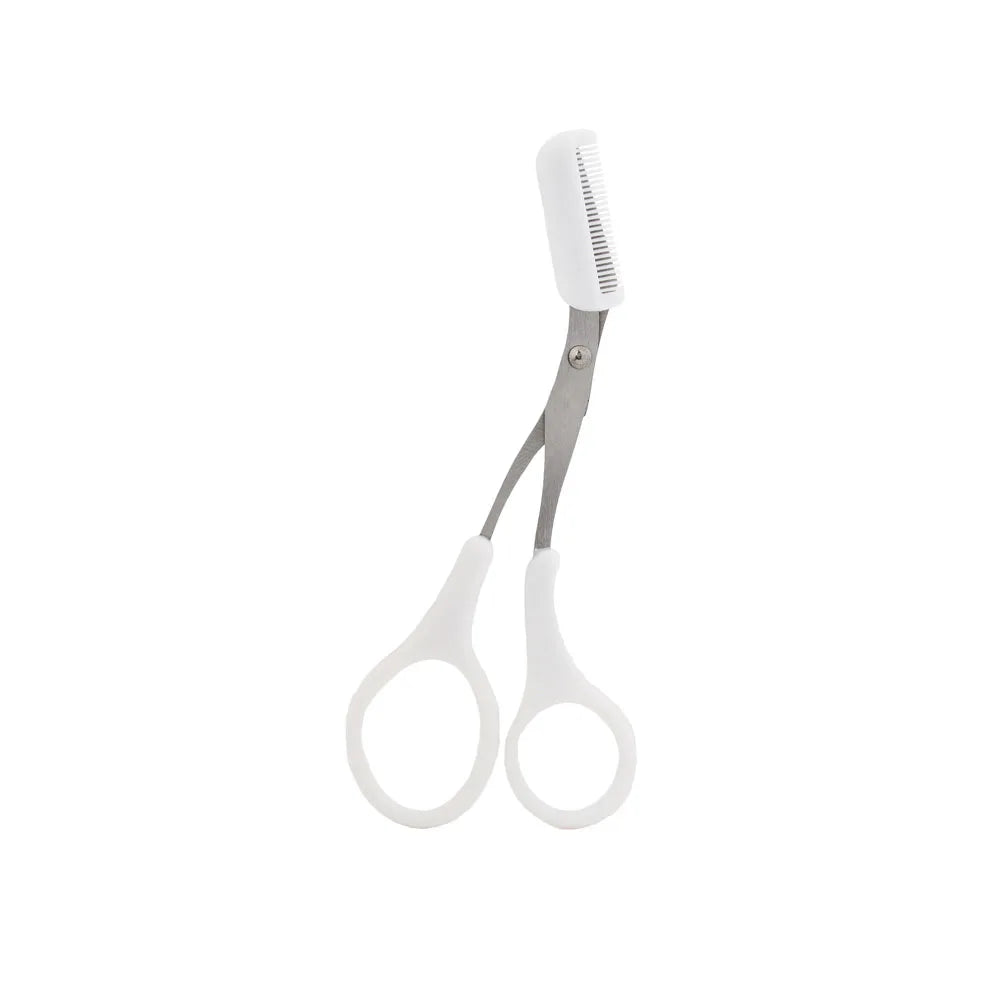 “Stainless Steel Eyebrow Trimmer: Comb, Shape, and Perfect Your Look Safely.”