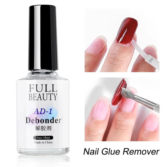 “15ml Nail Glue Remover Gel Fast Dissolve Debonder for False Nail Tips Manicure”