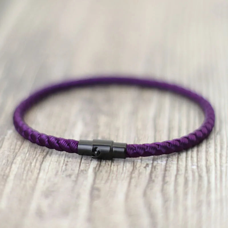 “Grade A Keel Rope Bracelet - Lucky Red Thread Magnetic Bracelet for Couples, Wealth & Prosperity.”