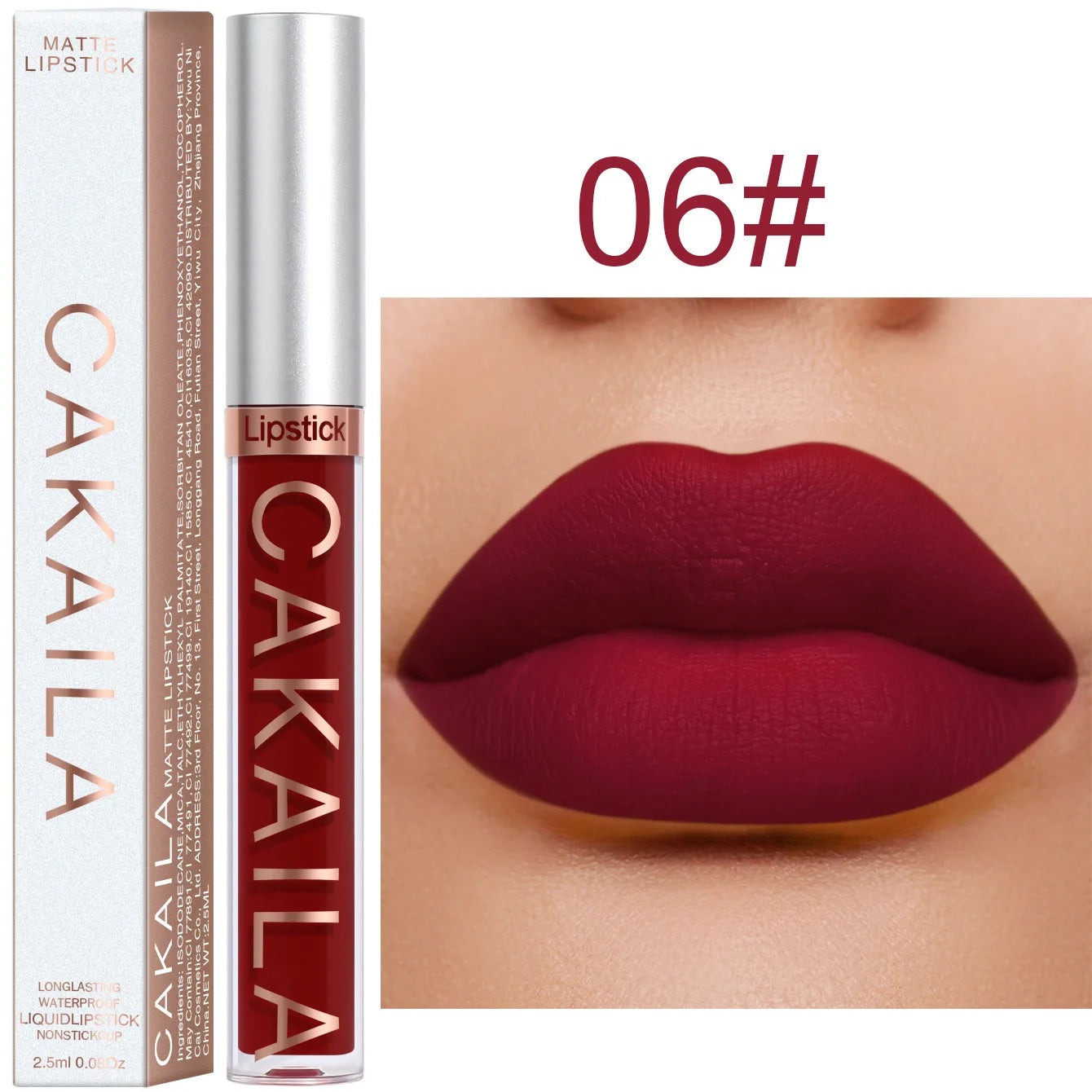 “18-Color Matte Lipstick – Non-Stick, Waterproof Long-Lasting Lip Gloss”