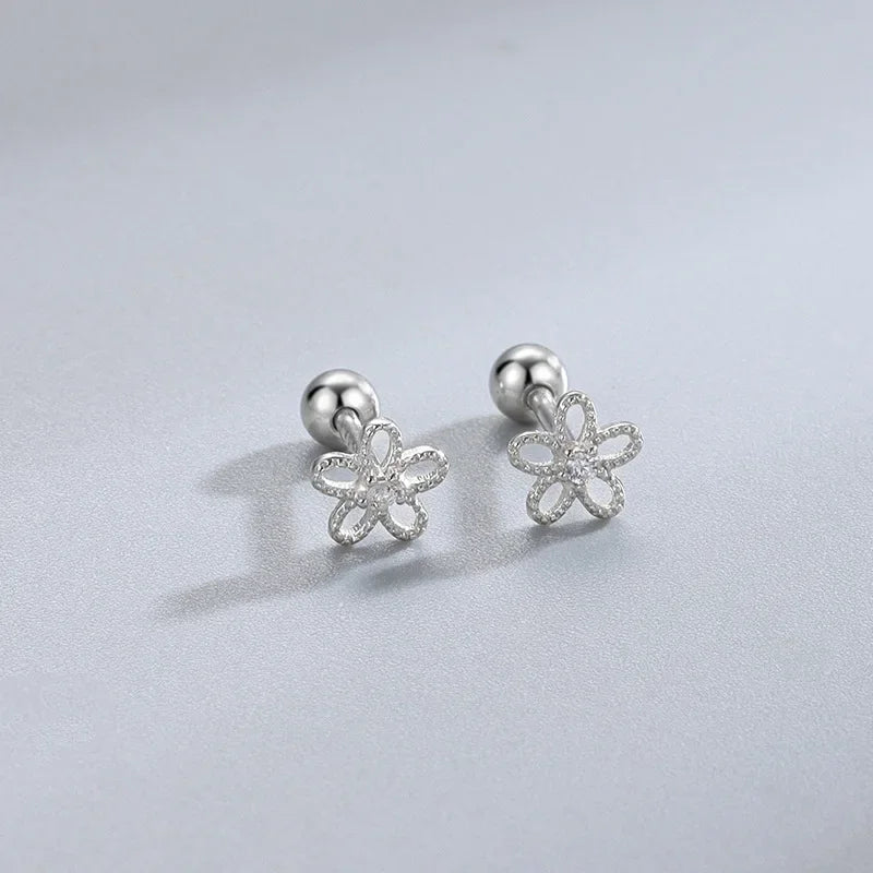“Fashion heart stud earrings, hypoallergenic, perfect for cartilage piercings and gifts.”