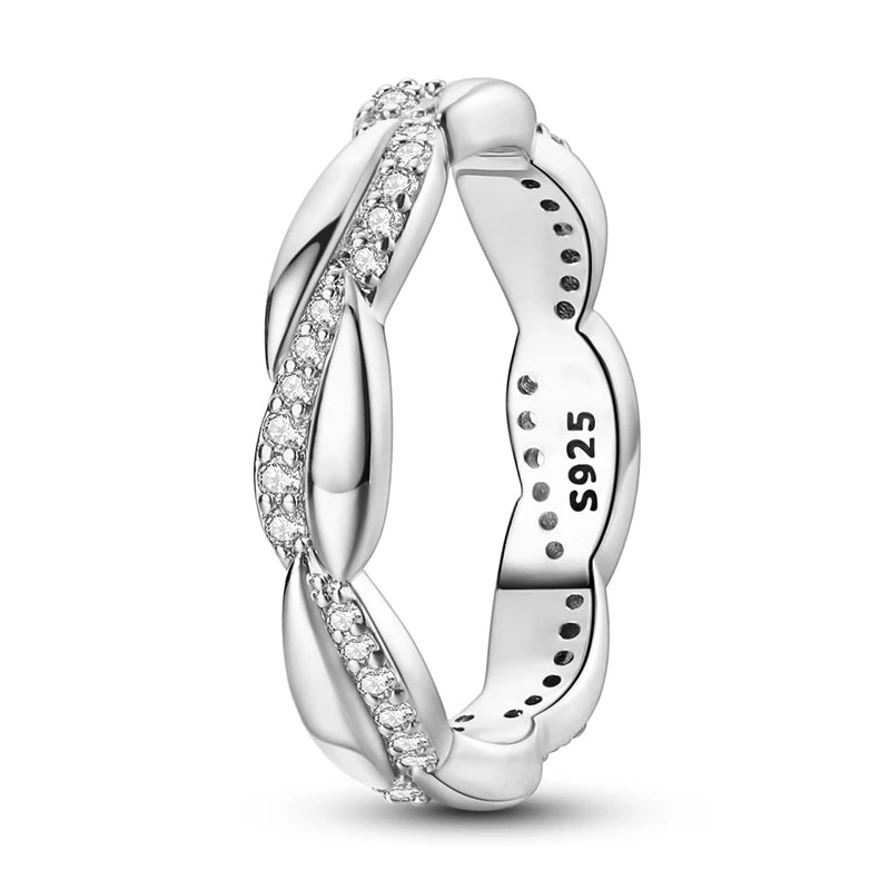 “925 Silver Zircon Star Ring - Geometric Design for Engagements & Valentine’s Gifts.”