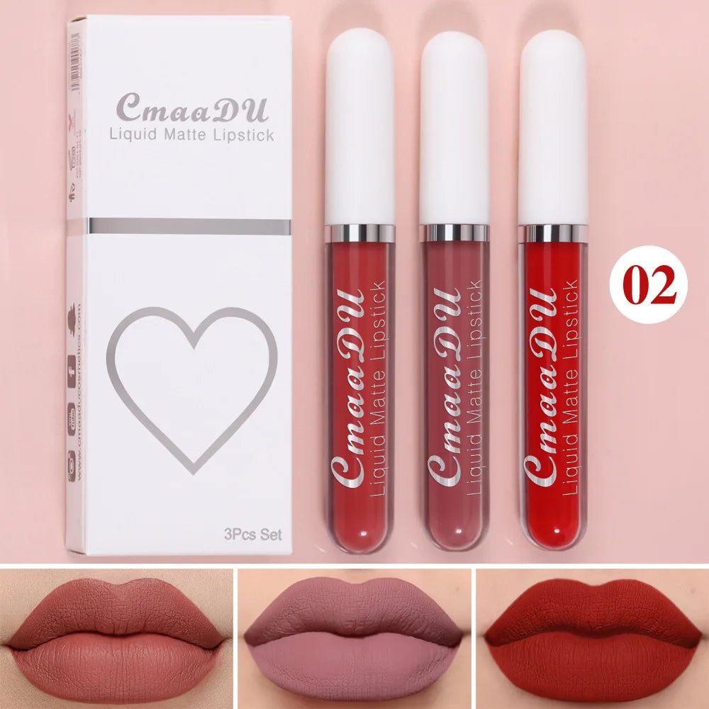 “Sexy Long-Lasting Velvet Matte Lip Gloss – Waterproof, Non-Stick, Liquid Lipstick for Women”