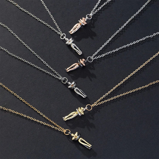 “Chic Black Heart Pendant Necklace for Couples – Elegant Love Symbol, Perfect for Party & Daily Wear.”