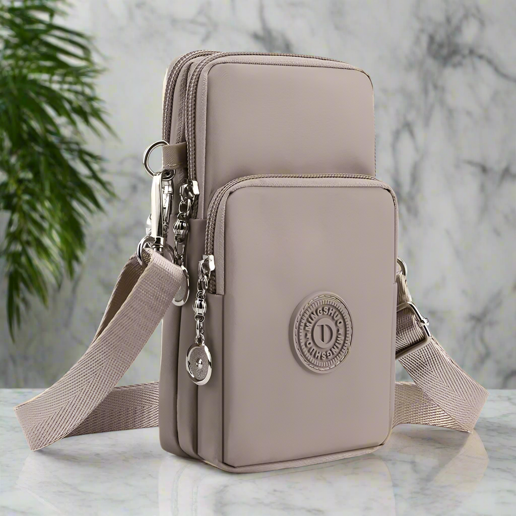 “New women’s nylon phone bag, coin purse, small crossbody, travel wallet.”