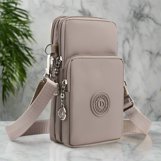 “New women’s nylon phone bag, coin purse, small crossbody, travel wallet.”