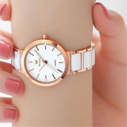 “Luxury Women’s Waterproof Quartz Wristwatch Elegant Fashion Bracelet Watch.”