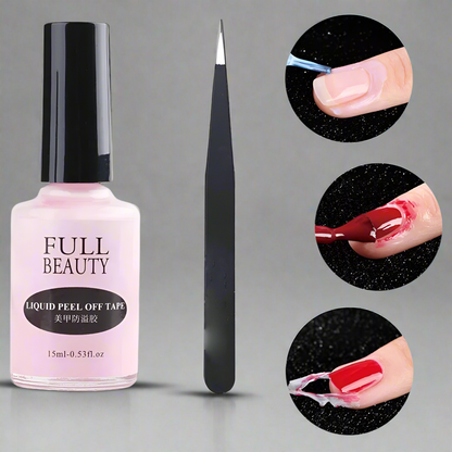 “15ml peel off latex, antifreezing nail liquid, edge protection, fast dry, nail care tool.”