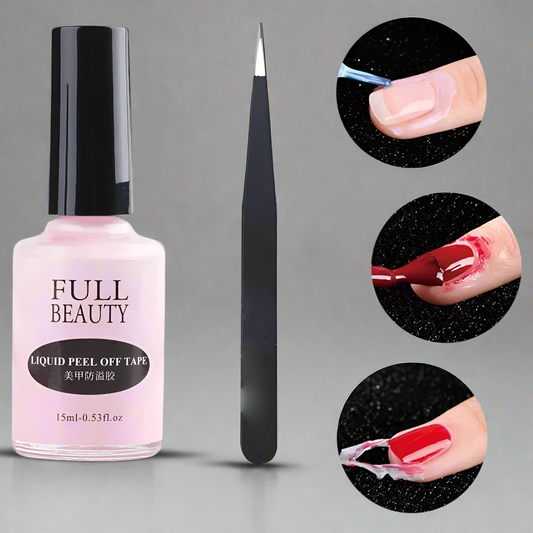 “15ml peel off latex, antifreezing nail liquid, edge protection, fast dry, nail care tool.”