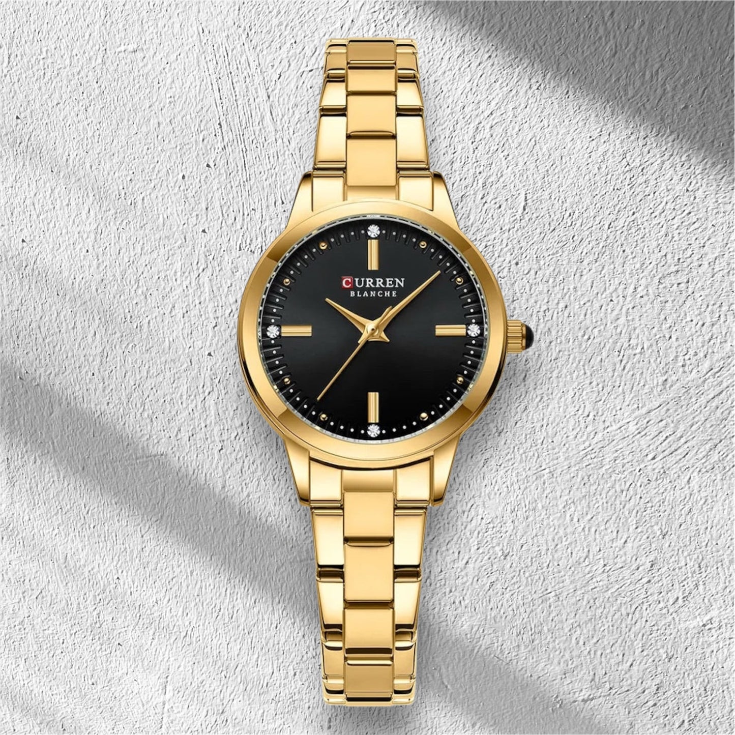 “Women’s Bracelet Watch, Simple Dial, Elegant Quartz Fashion Accessory.”