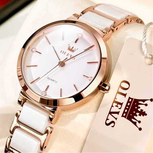 “Luxury Women’s Waterproof Quartz Wristwatch Elegant Fashion Bracelet Watch.”