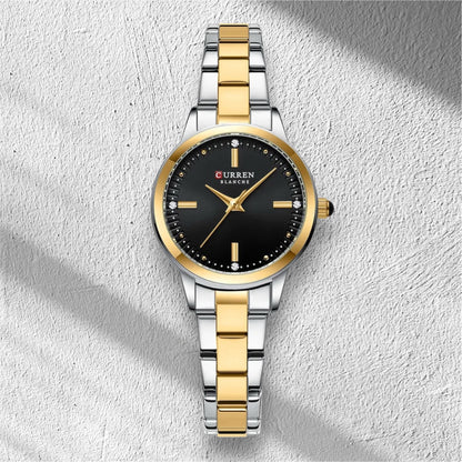 “Women’s Bracelet Watch, Simple Dial, Elegant Quartz Fashion Accessory.”