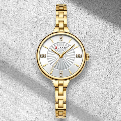 “Elegant Women’s Casual Quartz Watch Waterproof Stainless Steel Fashion Business Wristwatch.”