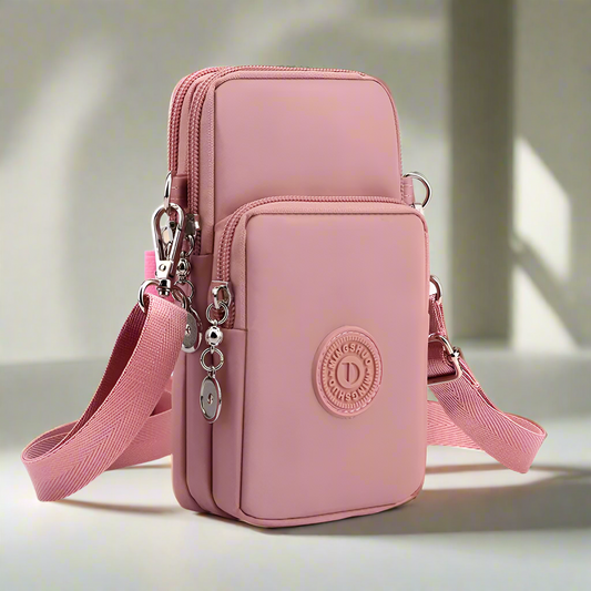 “New women’s nylon phone bag, coin purse, small crossbody, travel wallet.”