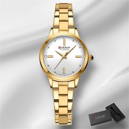 “Women’s Bracelet Watch, Simple Dial, Elegant Quartz Fashion Accessory.”