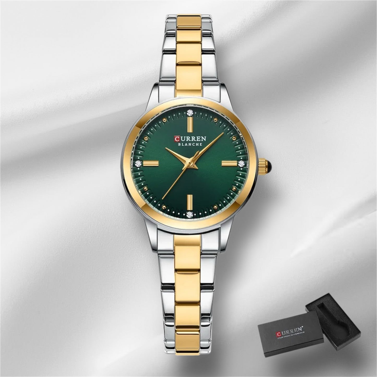 “Women’s Bracelet Watch, Simple Dial, Elegant Quartz Fashion Accessory.”