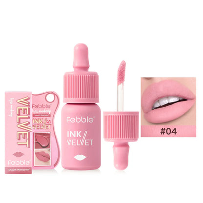 “12-Color Velvet Lip Gloss Matte, Long-Lasting Nude, Natural Look Finish”