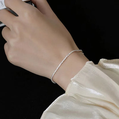 “Popular Silver Sparkling Clavicle Necklace – Sunshine Choker for Women, Wedding & Party Gift”