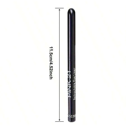 “3pcs Waterproof Black Eyeliner Pencils, Smudge-Proof, Long-Lasting, Beginner-Friendly.”
