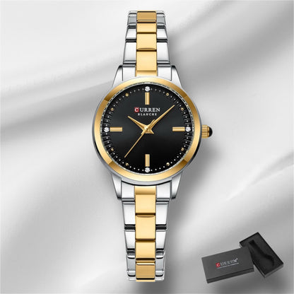 “Women’s Bracelet Watch, Simple Dial, Elegant Quartz Fashion Accessory.”