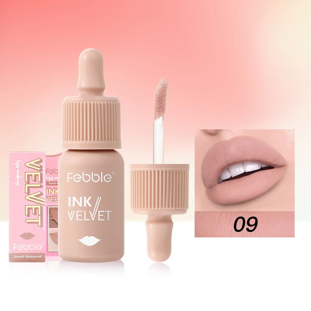 “12-Color Velvet Lip Gloss Matte, Long-Lasting Nude, Natural Look Finish”