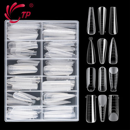 “145pcs Matte Nail Dual Forms, Clear Builder Molds for Poly Gel Extensions.”
