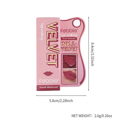 “12-Color Velvet Lip Gloss Matte, Long-Lasting Nude, Natural Look Finish”