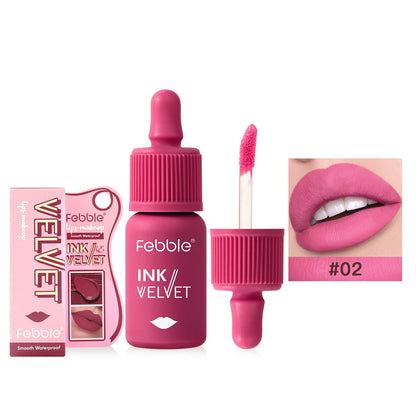 “12-Color Velvet Lip Gloss Matte, Long-Lasting Nude, Natural Look Finish”