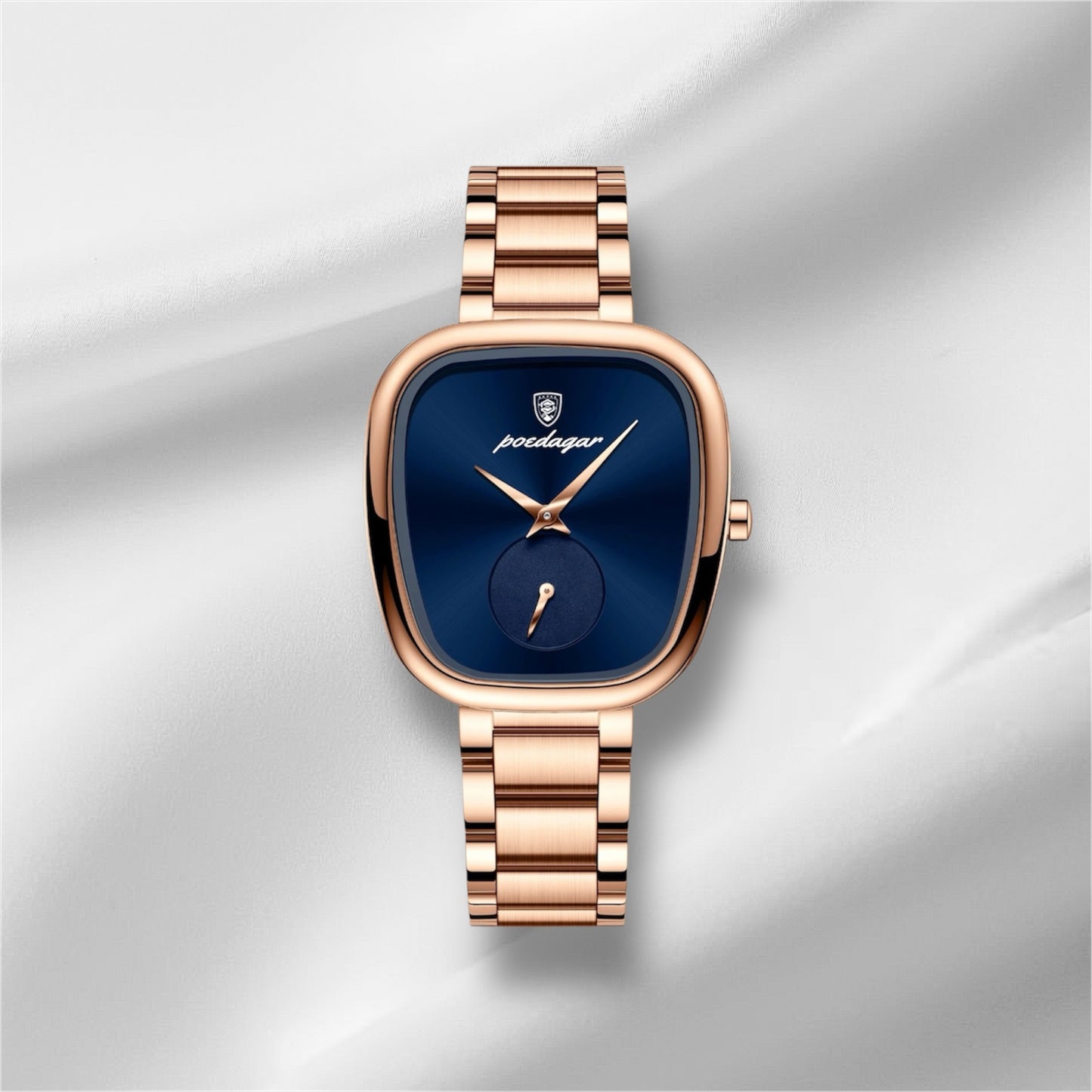 “Luxury Waterproof Stainless Steel Quartz Watch for Women, Elegant High-Quality Timepiece.”
