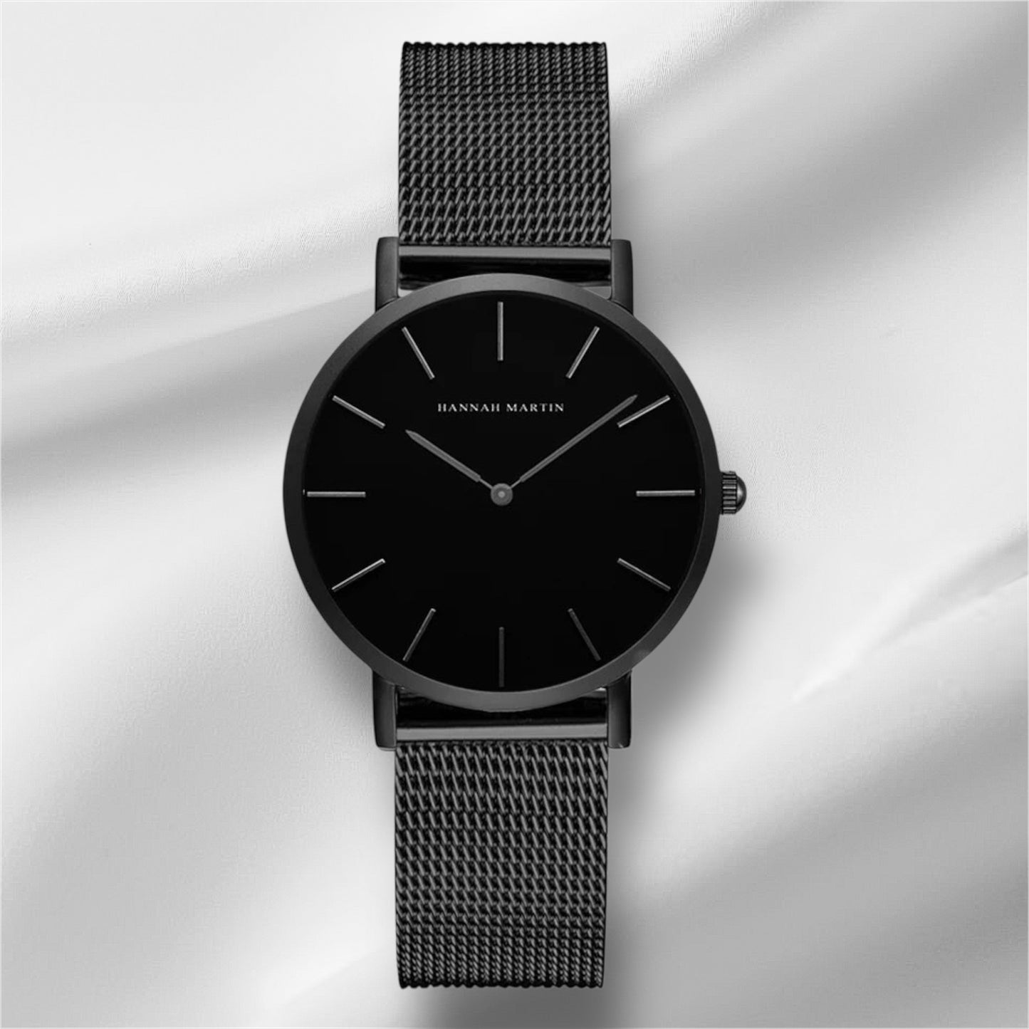 “Rose gold women’s bracelet watch, stainless steel mesh, simple, Japanese quartz.”