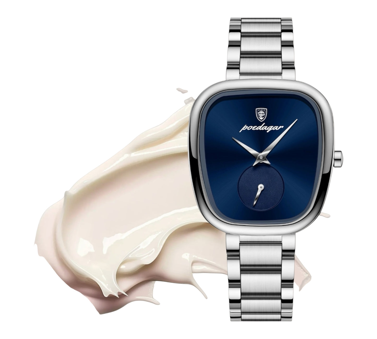 “Luxury Waterproof Stainless Steel Quartz Watch for Women, Elegant High-Quality Timepiece.”