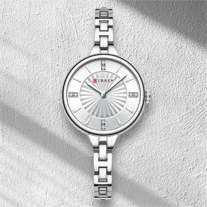 “Elegant Women’s Casual Quartz Watch Waterproof Stainless Steel Fashion Business Wristwatch.”