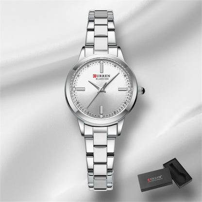 “Women’s Bracelet Watch, Simple Dial, Elegant Quartz Fashion Accessory.”