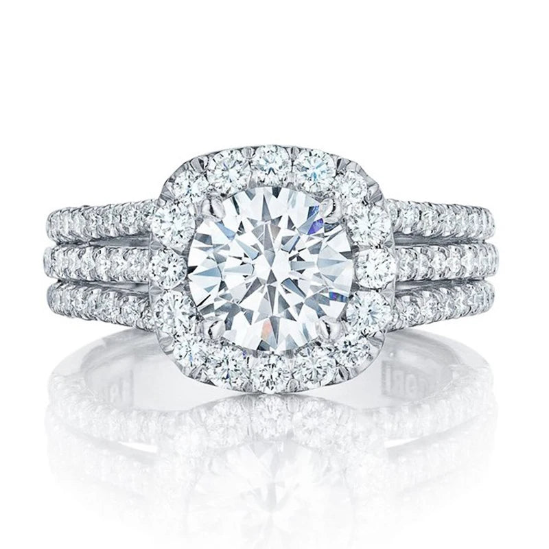 “Trendy Women’s Rings with Cubic Zirconia - Elegant for Engagements & Parties.”
