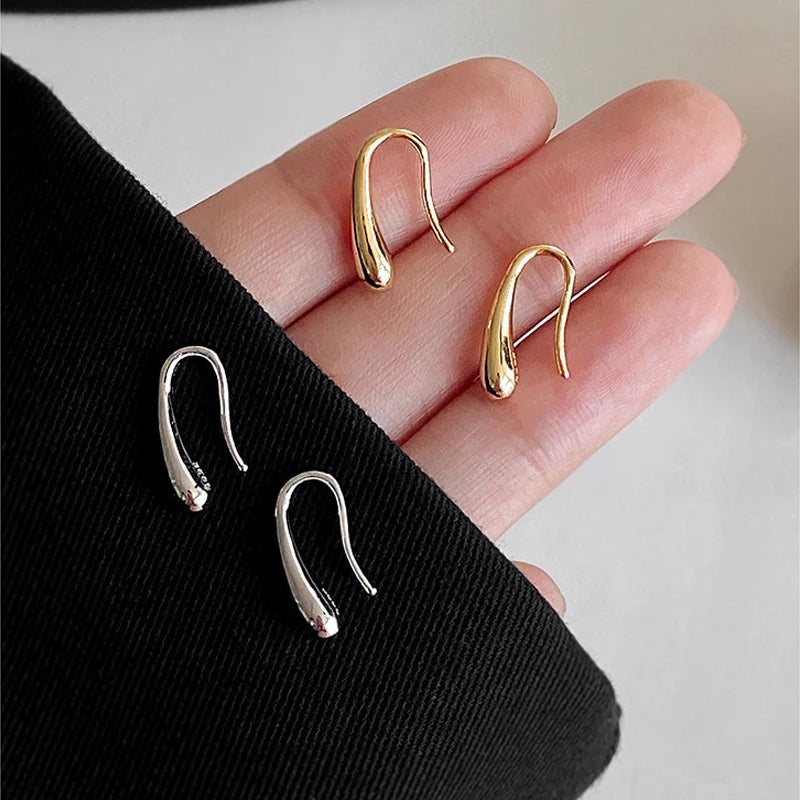 “925 Sterling Silver Water Drop Earrings - Retro Design Jewelry for Women.”