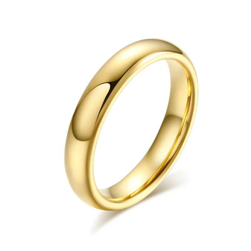 “Anti-scratch tungsten wedding rings, simple classic bands, durable couples jewelry, timeless design.”