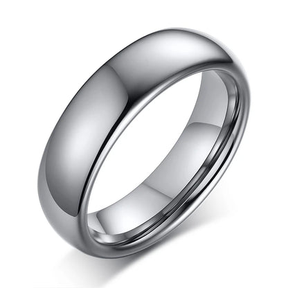 “Anti-scratch tungsten wedding rings, simple classic bands, durable couples jewelry, timeless design.”